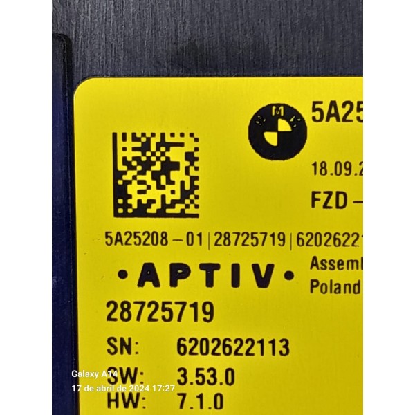 Comando Teto Solar Bmw 320 330 G20 2019 2023 5a2520801
