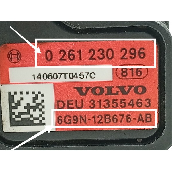 Sensor Map Evoque Xc60 V40 2008 2009 2010/2018 0261230296