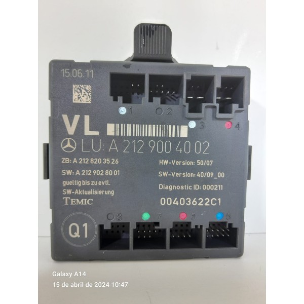 Modulo Porta Mercedes C180 C200 D E 2007 2014 A2129004002