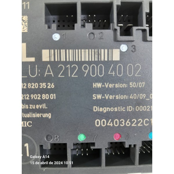 Modulo Porta Mercedes C180 C200 D E 2007 2014 A2129004002