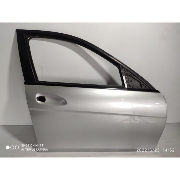 Porta Mercedes C180 C200 Dianteira Di 2008/2014 Lisa  /15970 Direito Prateado