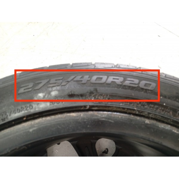 Roda Dianteira Bmw X5 X6 275/40 Aro 20 2014 2015/2018 Det Prateado