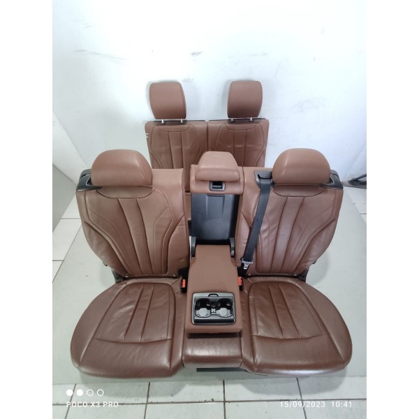 Jogo Bancos Couro Bmw X5 2016 7 Lugares Eletricos Chocolate