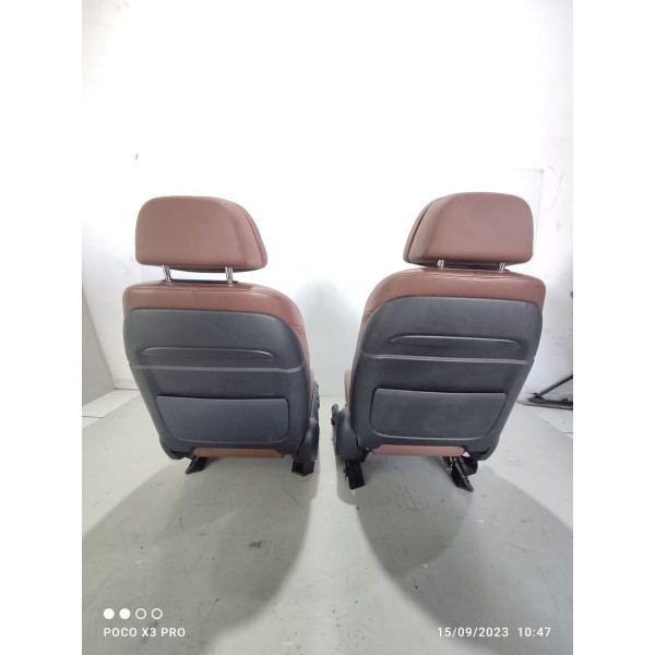 Jogo Bancos Couro Bmw X5 2016 7 Lugares Eletricos Chocolate