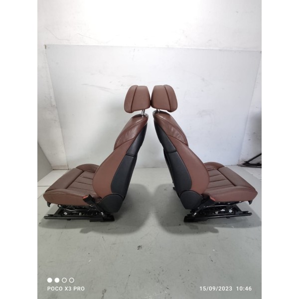 Jogo Bancos Couro Bmw X5 2016 7 Lugares Eletricos Chocolate