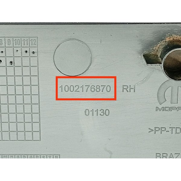 Spoiler Lateral Fiat Toro Direito 2016/2021 Det 1002176870 Preto