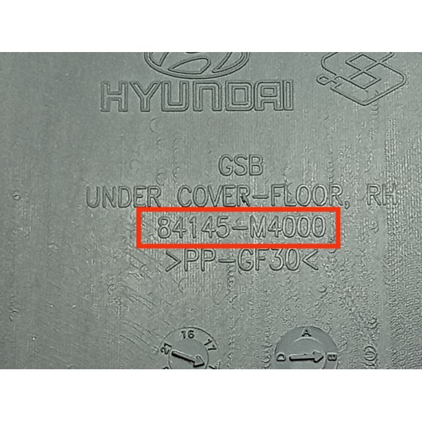 Protetor Assoalho Hyundai Creta Trás Dir 2017/21 84145m4000 Preto