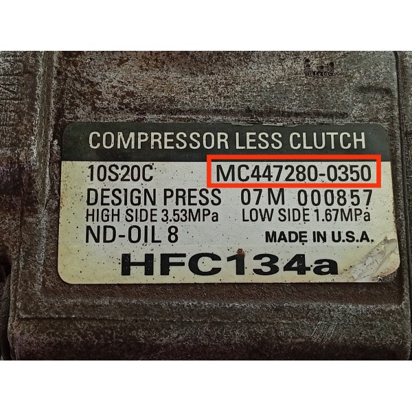 Compressor Ar Ford Edge 3.5 V6 2008 2009/2014 Mc4472800350