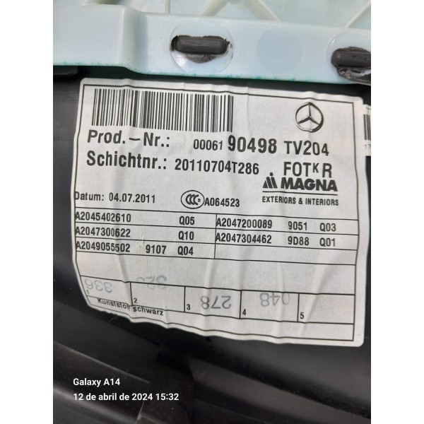 Forro Porta Mercedes C180 C200 Tras Di 2012/2014 A2047200089