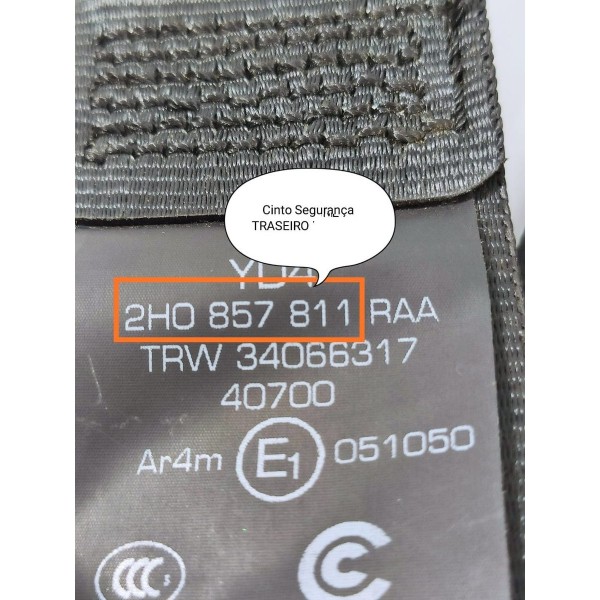 Cinto Traseiro Amarok Direito Esquerdo 2017/2023 2h7857811