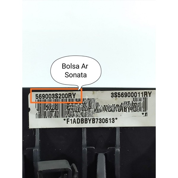 Bolsa Airbag Volante Hyundai Sonata 2010/2014 569003s200ry Preto
