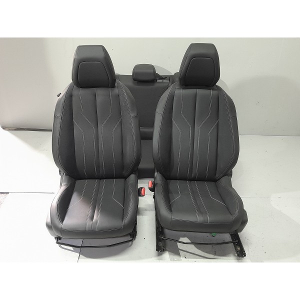 Jogo Banco Couro Peugeot 208 2020 2021 2022 2023 2024 2025 Preto