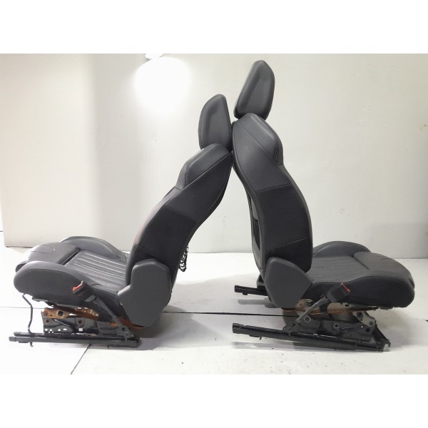Jogo Banco Couro Peugeot 3008 Allure 2020 2021 Original Preto