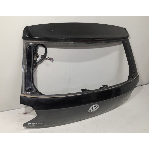 Tampa Traseira Vw Polo Tsi 2018 2019 2020 2021 2022 Original Preto
