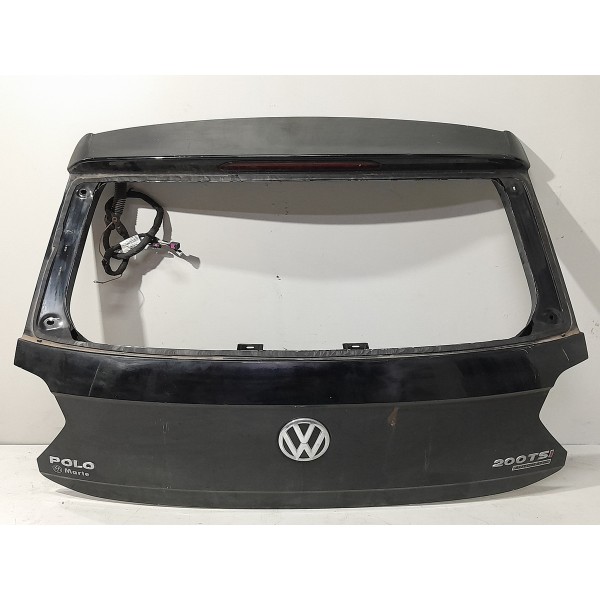 Tampa Traseira Vw Polo Tsi 2018 2019 2020 2021 2022 Original Preto