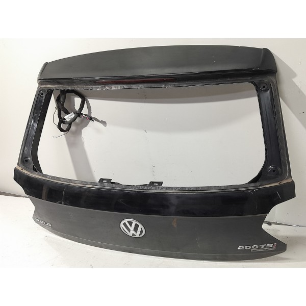 Tampa Traseira Vw Polo Tsi 2018 2019 2020 2021 2022 Original Preto