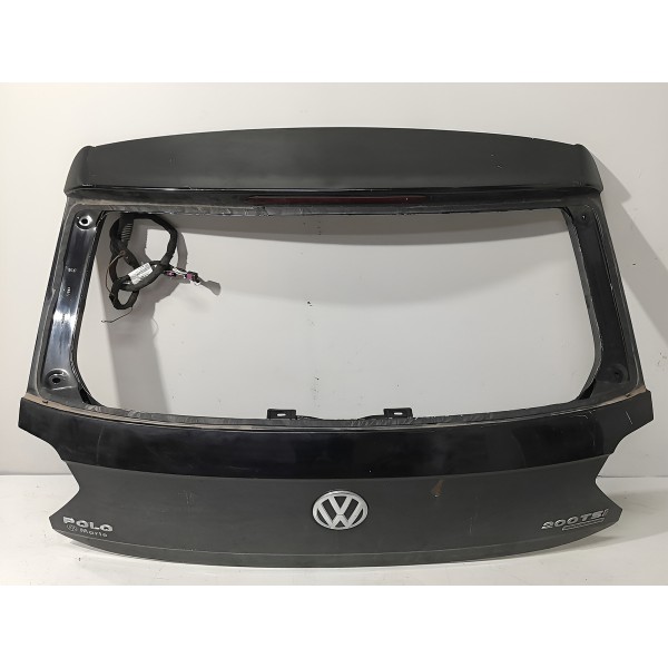 Tampa Traseira Vw Polo Tsi 2018 2019 2020 2021 2022 Original Preto