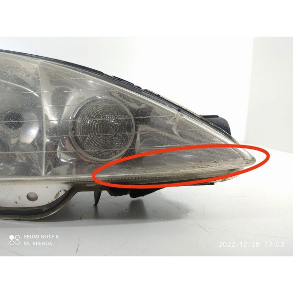 Farol Direito Peugeot 206 2002/2005 Detalhe Recuperar / 459 Direito/passageiro