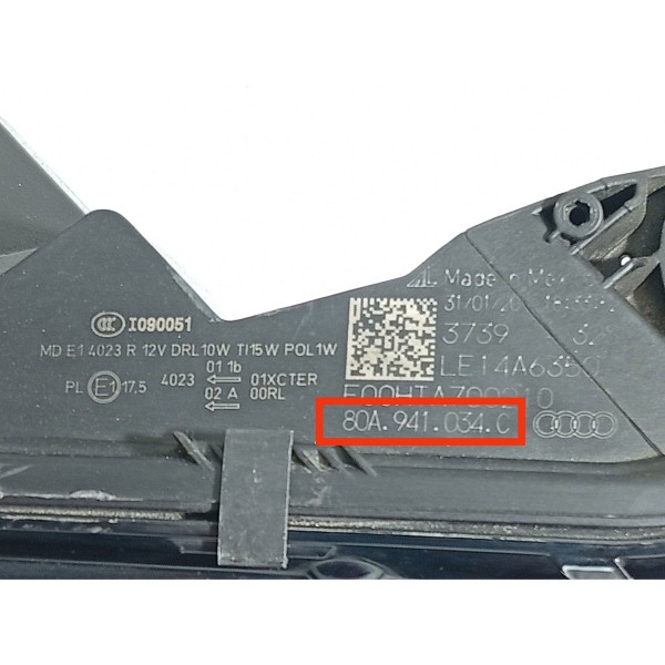 Farol Audi Q5 S Line Direito 2017/2021 Completo 80a941034c - Direito/passageiro