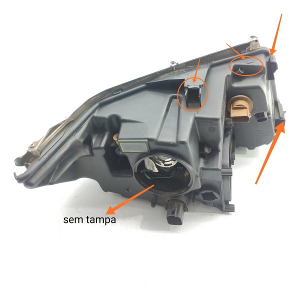 Farol Ford Edge Esquerdo 2010/2014 Det Bt4313006cg Esquerdo/motorista