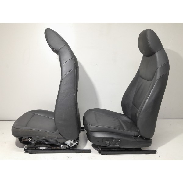 Jogo Banco Couro Bmw Z4 2011 2012 2013 2014 2015 2016 Orig - Preto