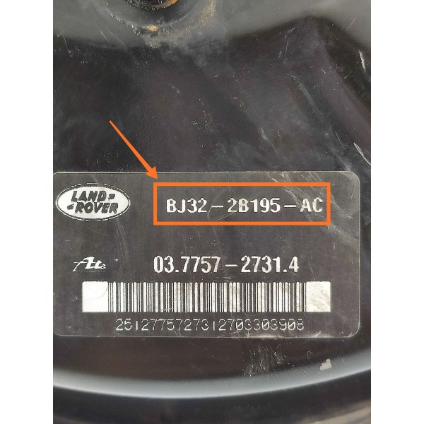 Hidrovacuo Land Rover Evoque 2012/2018 Bj322b195ac