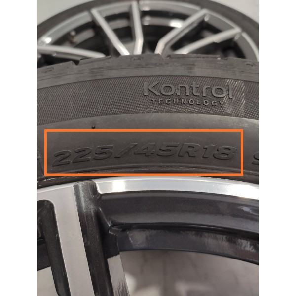 Jogo Roda Pneus Bmw 320i Gp Sport 225/45/18 2019/2025 Orig Prateado