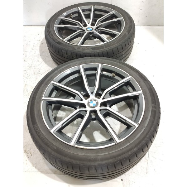 Jogo Roda Pneus Bmw 320i Gp Sport 225/45/18 2019/2025 Orig Prateado