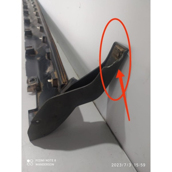 Spoiler Ford Edge Lateral Direito  2010/2014 Detalhe Preto