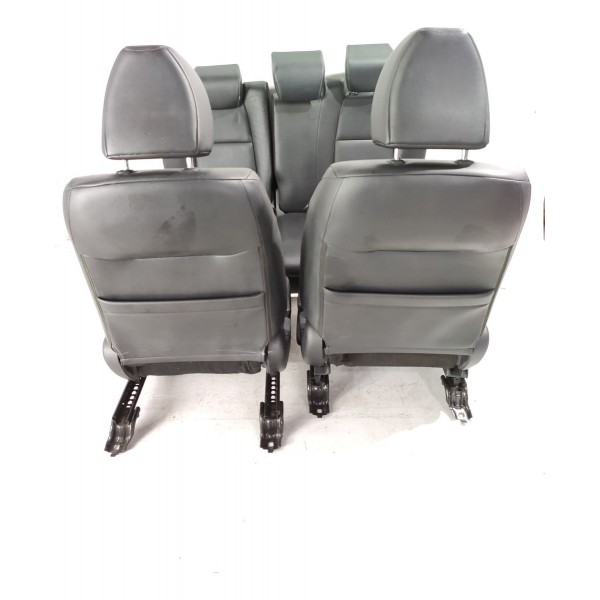 Jogo Banco Couro Honda Hrv 2015 2016 2017 2018/2021 Original Cinza-escuro