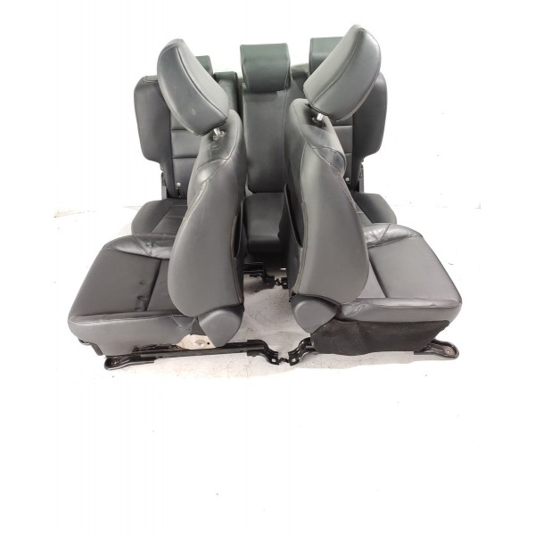 Jogo Banco Couro Honda Hrv 2015 2016 2017 2018/2021 Original Cinza-escuro