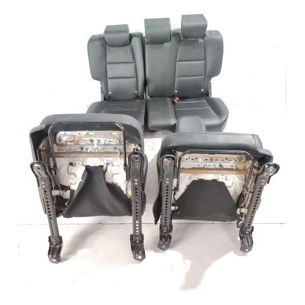 Jogo Banco Couro Honda Hrv 2015 2016 2017 2018/2021 Original Cinza-escuro