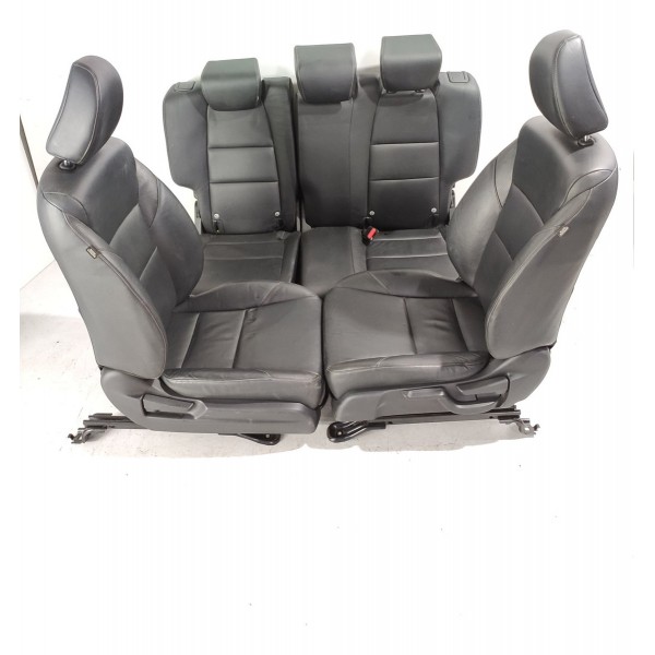 Jogo Banco Couro Honda Hrv 2015 2016 2017 2018/2021 Original Cinza-escuro