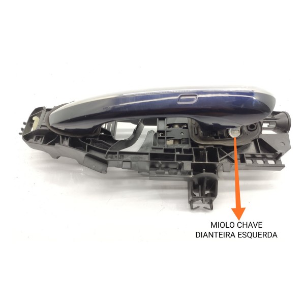 Macaneta Externa Porta Mercedes C200 C300 Dianteir Esq 22/25 Azul Dianteira