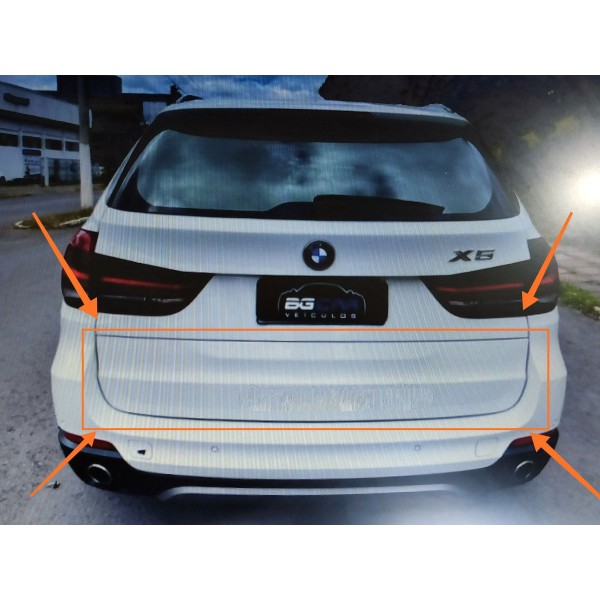 Tampa Traseira Inferior  Bmw X5 2014/2019 Lisa Branco