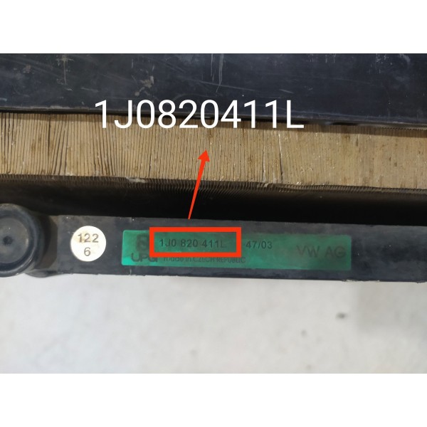 Kit Radiador Audi A3 Golf Bora 2.0 1999/2006 1j0121253ad