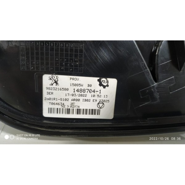 Lanterna Peugeot 208 Led Direita Allure 2020/2024 9823216580 Direito/passageiro