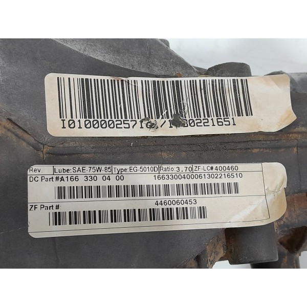 Diferencial Mercedes Ml350 3.5 Gas Diant 2014  A1663300400