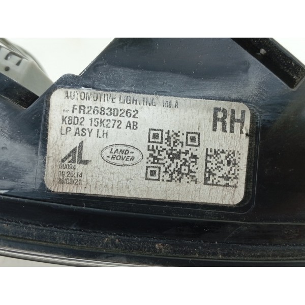 Lanterna Refletor Parachoque Evoque 2019/2023  2k8d215k272ab Direito/passageiro Vermelho