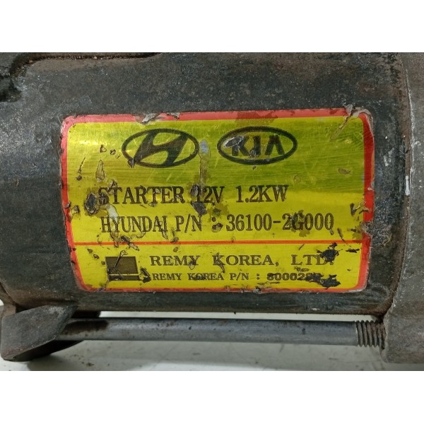 Motor Arranque Partida Santa Fé 2.4 2011/2013 361002g000 Det