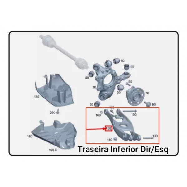 Bandeja Mercedes C200 C300 W206 2022/2025 A2063520100