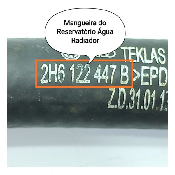 Mangueiras Reservatorio Agua Radiador Amarok V6 2h6122447b
