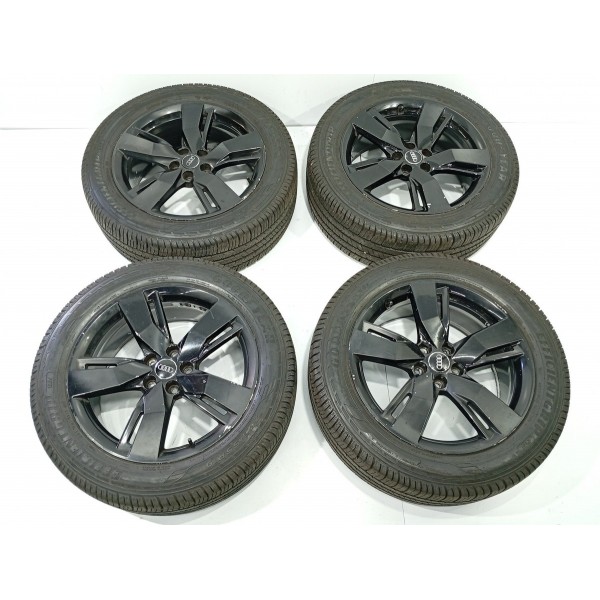 Jogo Roda Pneus Audi Q5 235/55 R19 2018/2022 Original Cinza