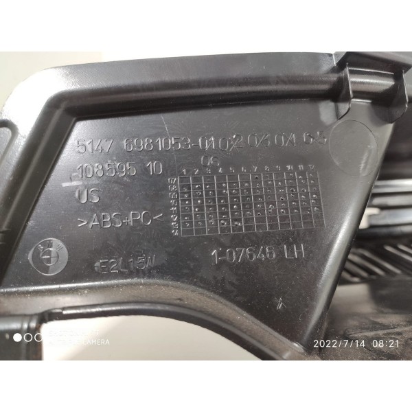 Acabamento Bagagito Tampao Bmw X6 Esquerdo 10/2016 10859510 Preto