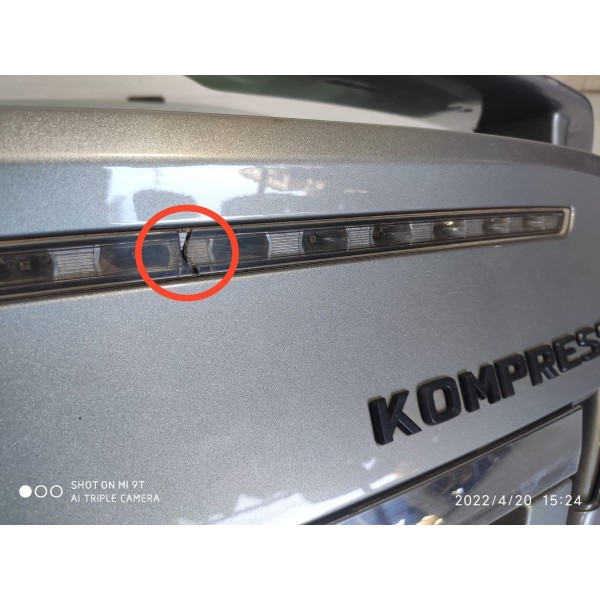 Tampa Traseira Mercedes Clc200 2008/2011 Det Led Cinza