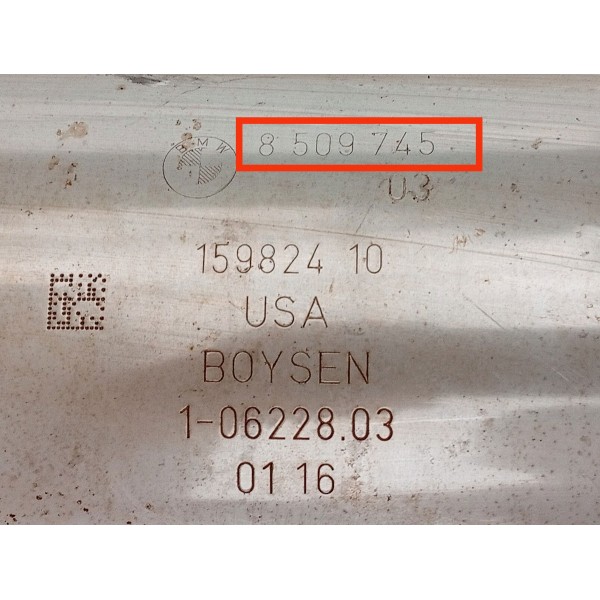 Escapamento Bmw X5 3.0 Diesel 2014/2010 8509745