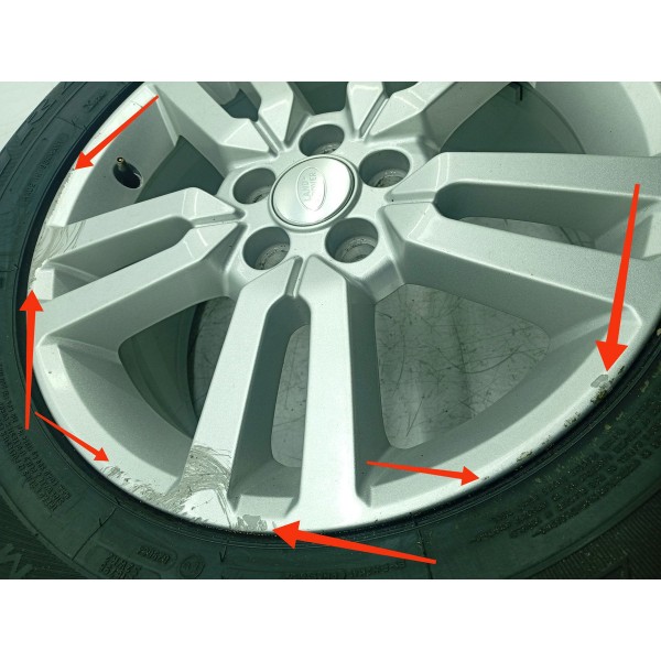 Aro Roda Pneu Freelander 2 235/65 R17 2008/2014 Det Prateado