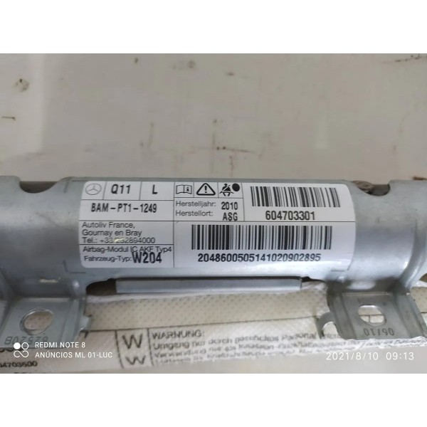 Cortina Teto Mercedes C180 Esquerdo 2008/2014 Bege