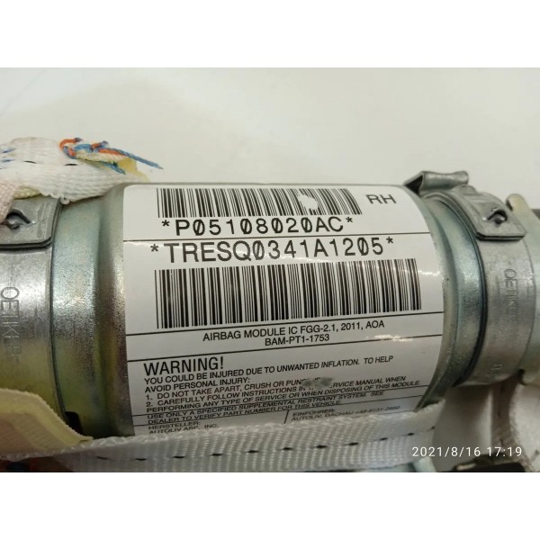 Cortina Teto Grand Cherokee Direita 2011 2012 2013 Bege