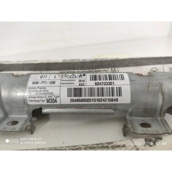 Cortina Teto Cinto Mercedes C180 C200 Esquerda 2008/2014 Cinza